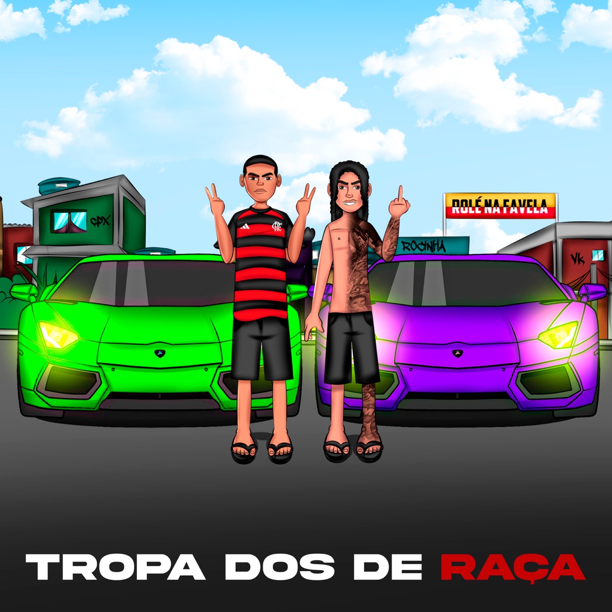 Tropa dos de Raça - Single by Dj Lc da Roça, mc lk da rocinha & MC KF album cover