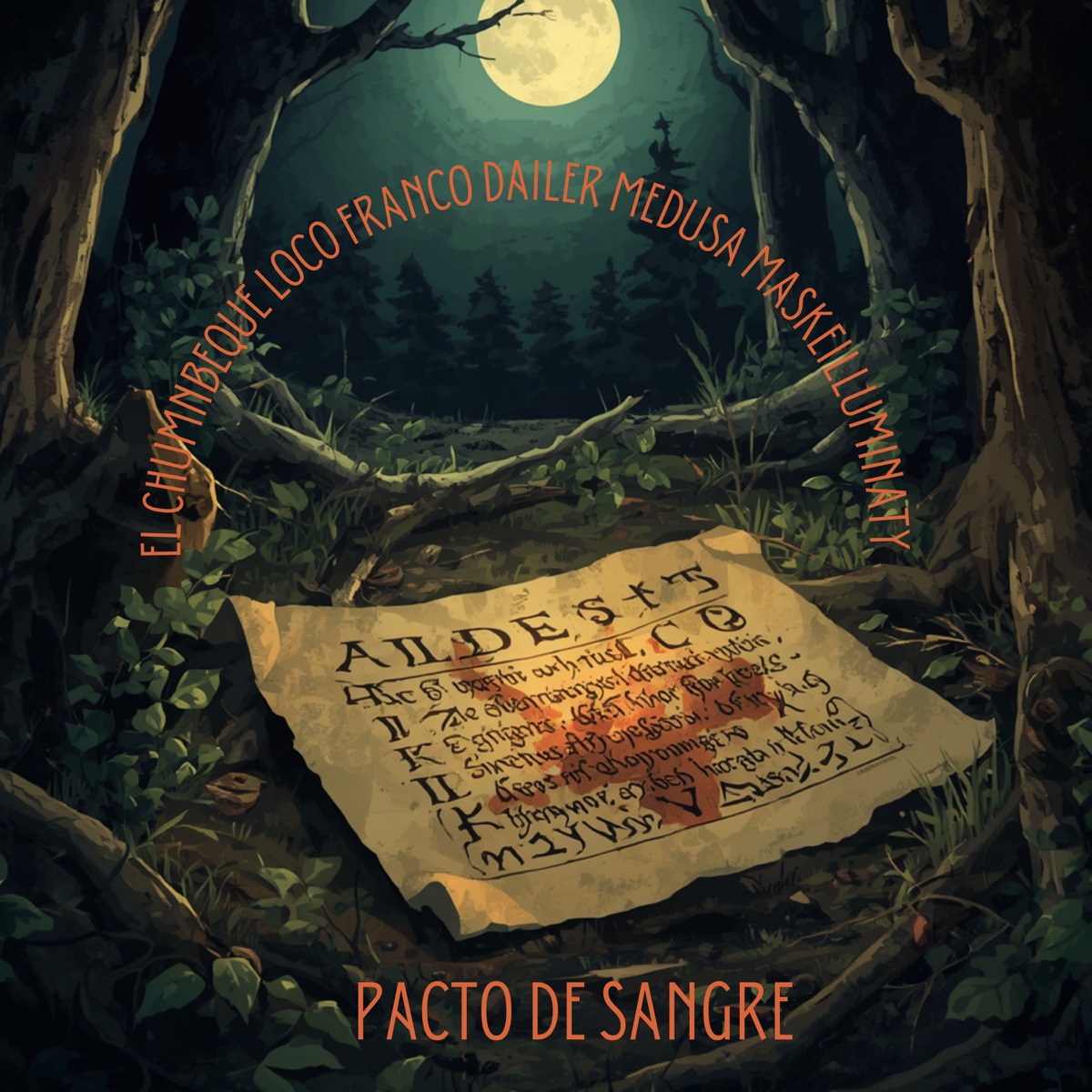Pacto de Sangre - Single by El Chumbeque, Loco Franco, Dailer & medusa maskeilluminaty album cover