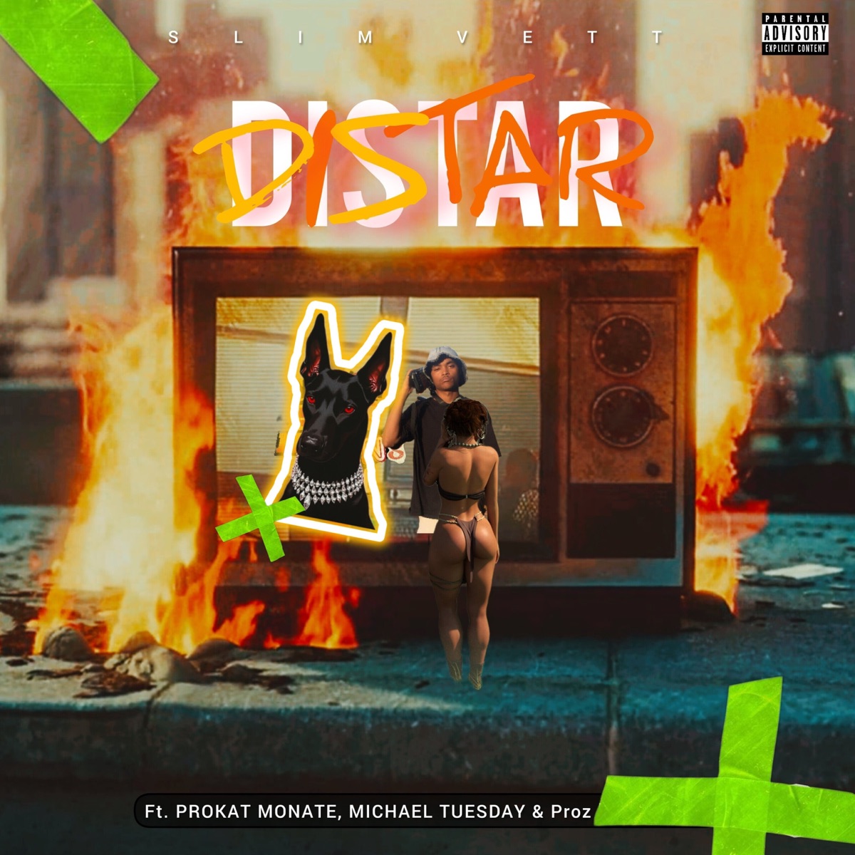 Distar (feat. P'roz, ProKat Monate & Michael Tuesday) - Single by SLIM VETT album cover
