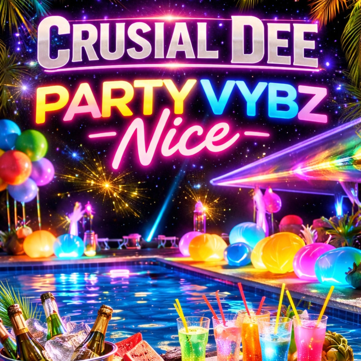 Party Vibz Nice - Single by crusial Dee album cover