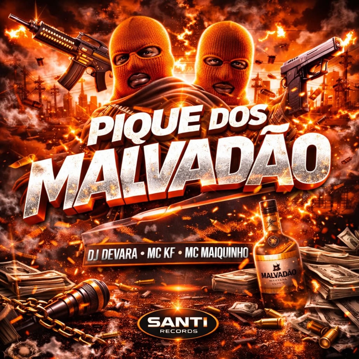 Pique dos Malvadão - Single by DJ DEVARA, MC KF & MC Maiquinho album cover