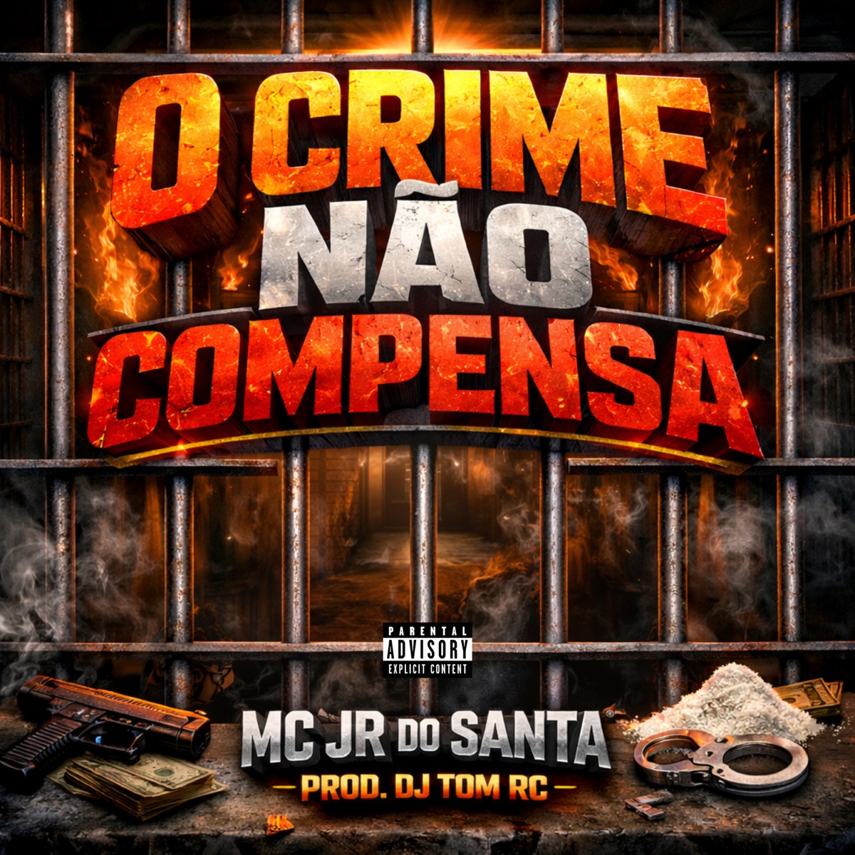 O Crime Não Compensa - Single by Mc Jr do Santa album cover