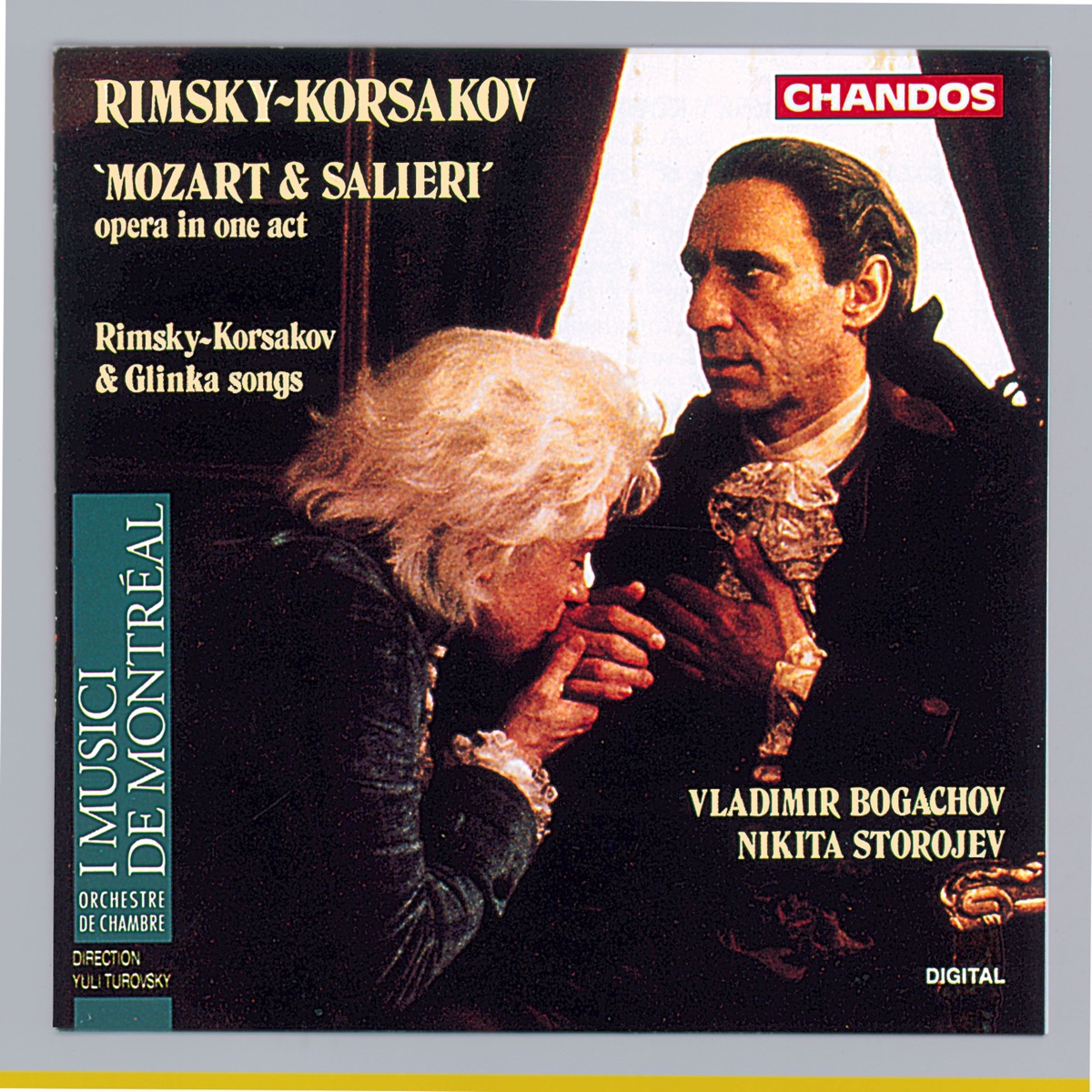 Rimsky-Korsakov: Mozart & Salieri - Glinka: Songs by Yuli Turovsky, I Musici de Montréal, Nikita Storojev & Vladimir Bogachov album cover