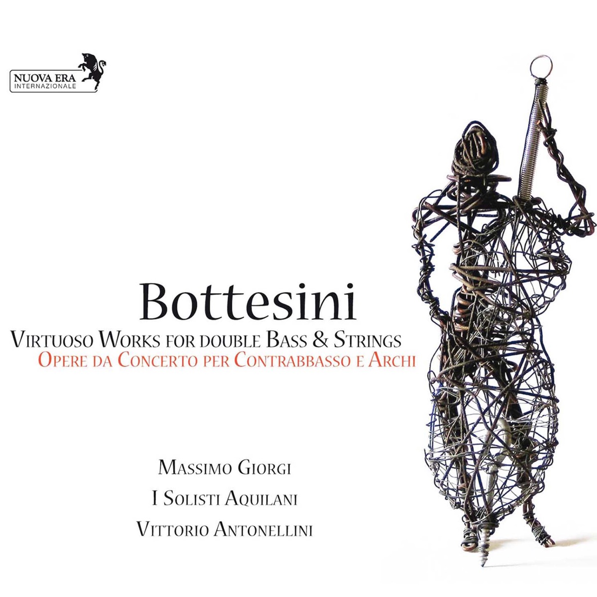 Bottesini: Virtuoso Works for Double Bass & Strings by I Solisti Aquilani & Vittorio Antonellini album cover