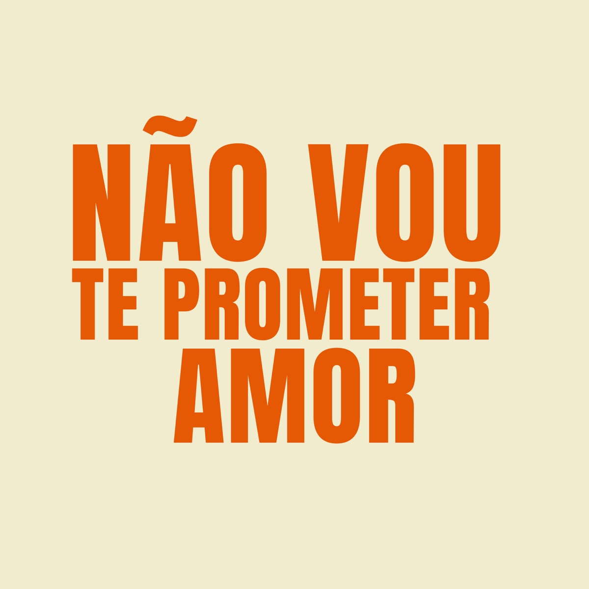Não Vou te Prometer Amor (feat. Mc Ster) - Single by MC Roger & DJ DN DE CAXIAS album cover