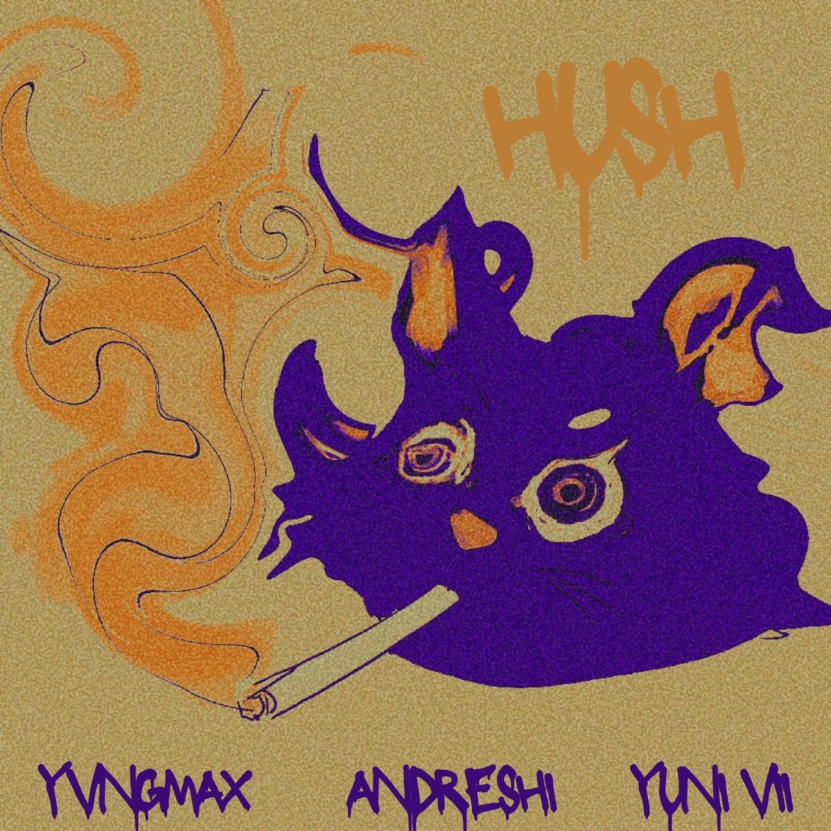 HUSH (feat. Andreshi & Yuni VII.) - Single by YvngMax album cover