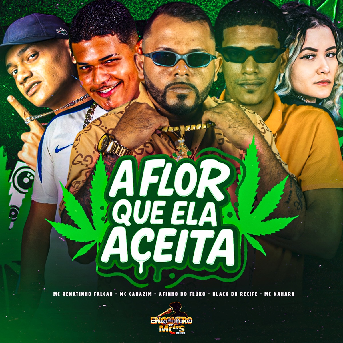 A Flor Que Ela Aceita - Single by Afinho do Fluxo, MC Cauazim, Black do Recife, Mc Nahara & MC Renatinho Falcão album cover