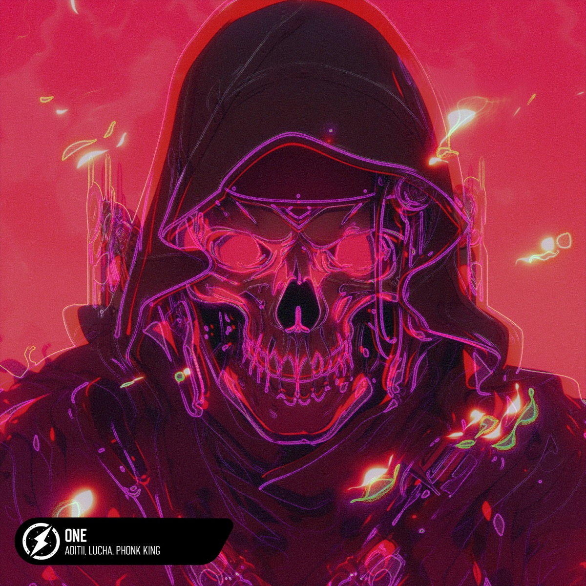 One - Single by Aditii, Lucha & Phonk King album cover
