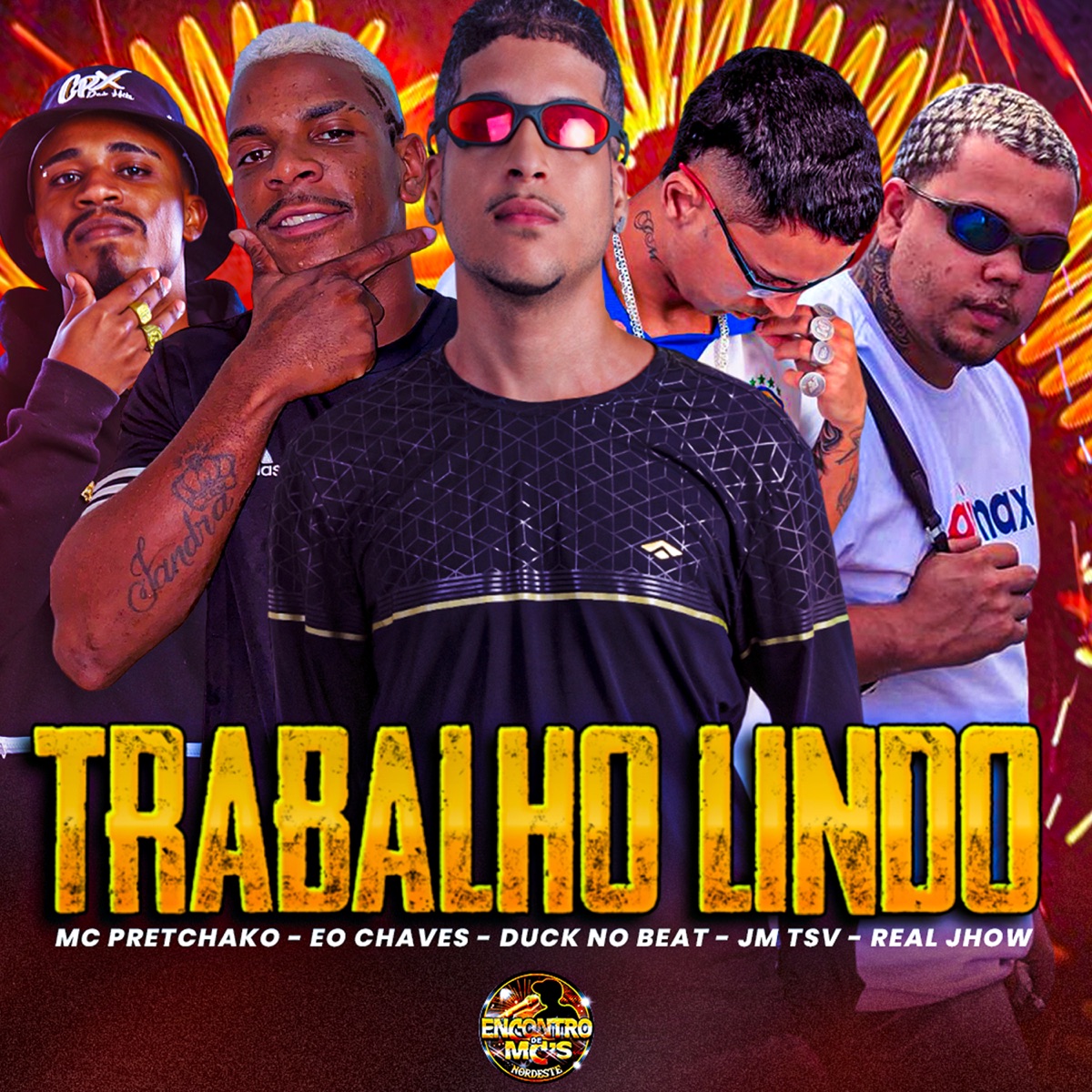 Trabalho Lindo (feat. mc pretchacko & Real Jhow) - Single by Duck no Beat, Eo Chaves & jm tsv album cover