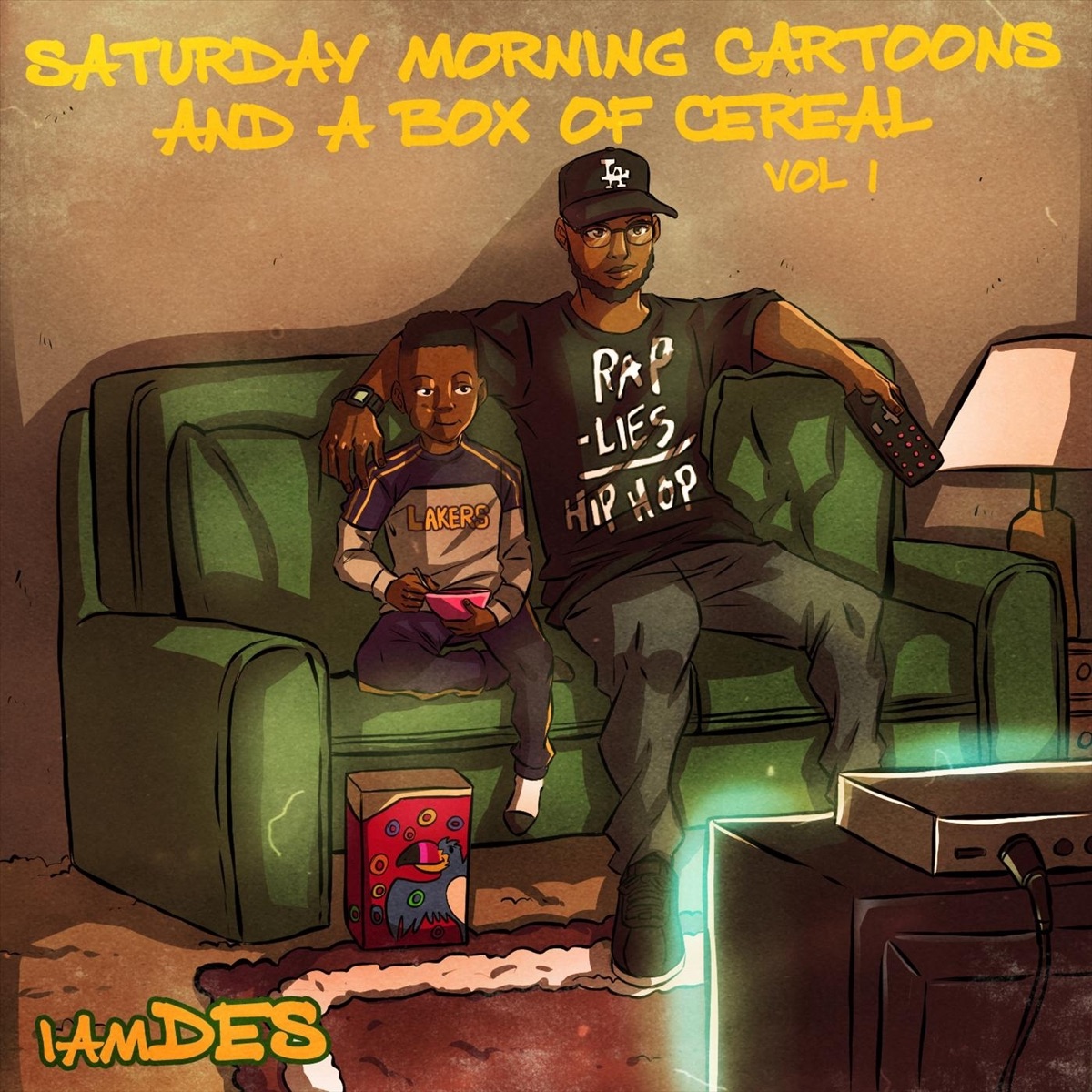 Saturday Morning Cartoons & a Box of Cereal, Vol. 1 by iamDES album cover