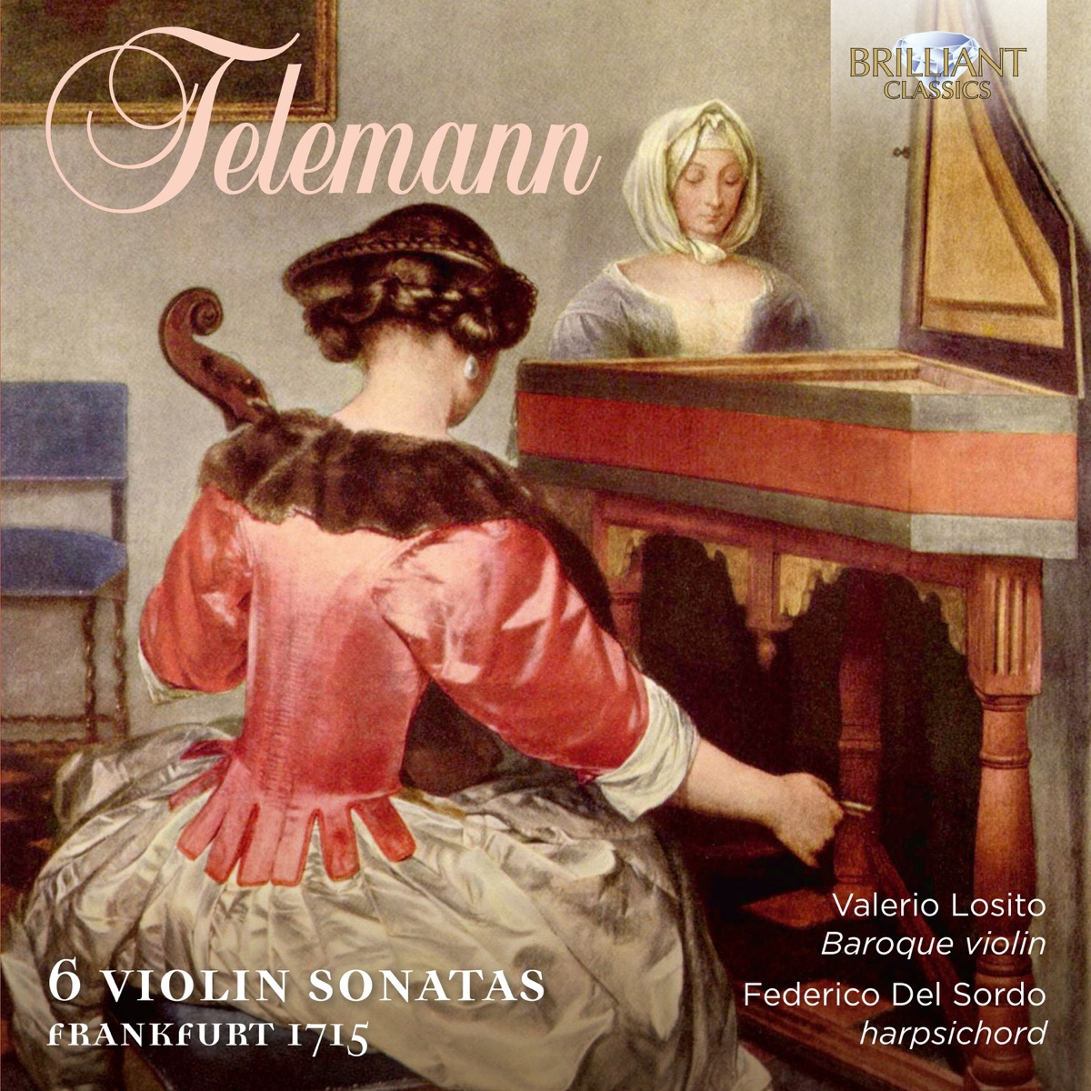 Telemann 6 Violin Sonatas by Federico del Sordo & Valerio Losito album cover