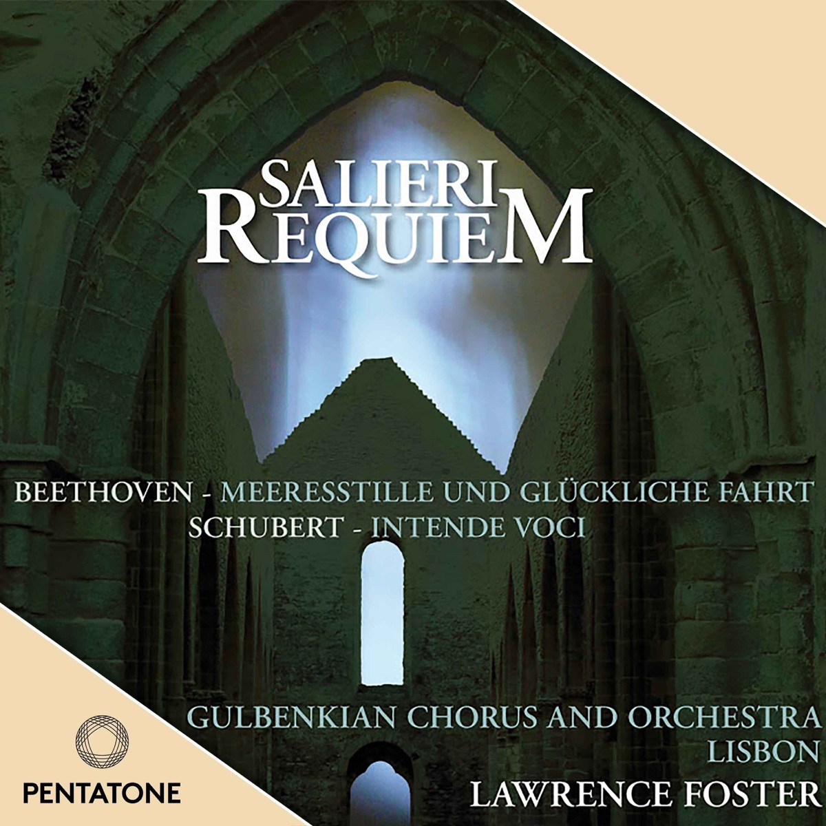 Salieri: Requiem in C Minor - Beethoven: Meeresstille und Glückliche Fahrt - Schubert: Intende voci by Lawrence Foster, Orquestra Gulbenkian & Coro Gulbenkian album cover