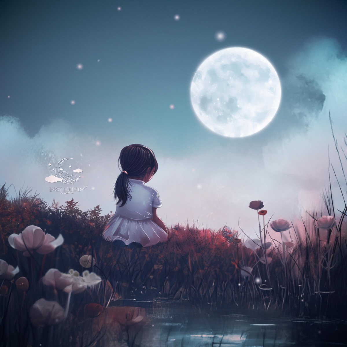 The Moon Is Watching Over You by Baby Lullaby Academy album cover artwork