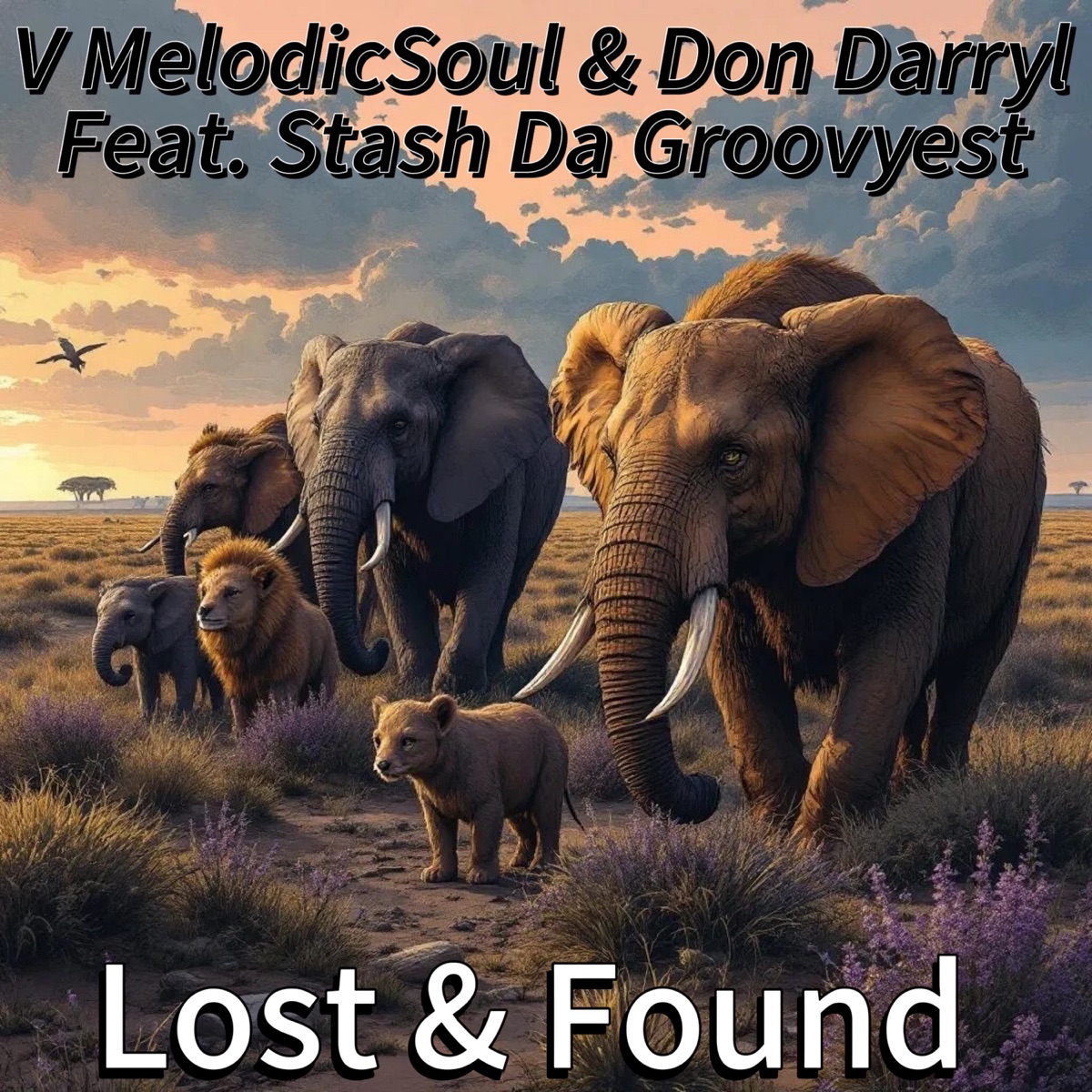 Lost & Found (feat. Stash Da Groovyest) - Single by V MelodicSoul & Don Darryl album cover