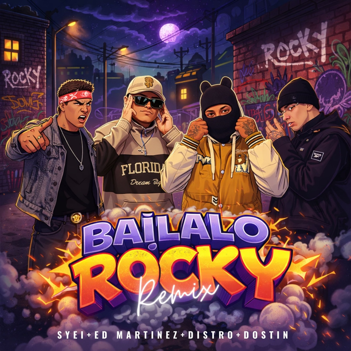 BAILALO ROCKY (Remix) - Single by Syei, Ed Martinez, Dj Distro & Dostin album cover