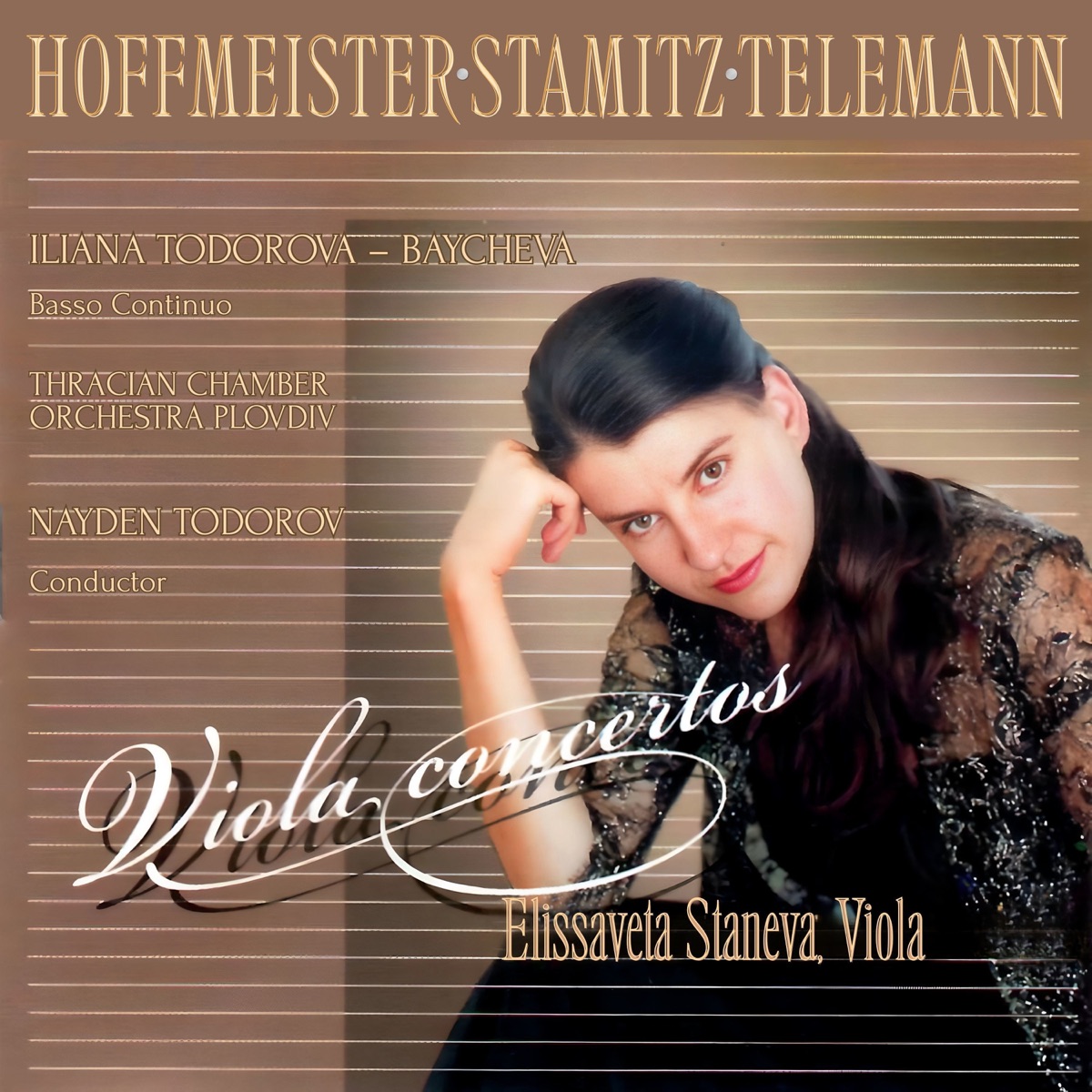Hoffmeister / Stamitz / Telemann: Violin Concertos by Elissaveta Staneva, Nayden Todorov & Tracian Chamber Orchestra Plovdiv album cover
