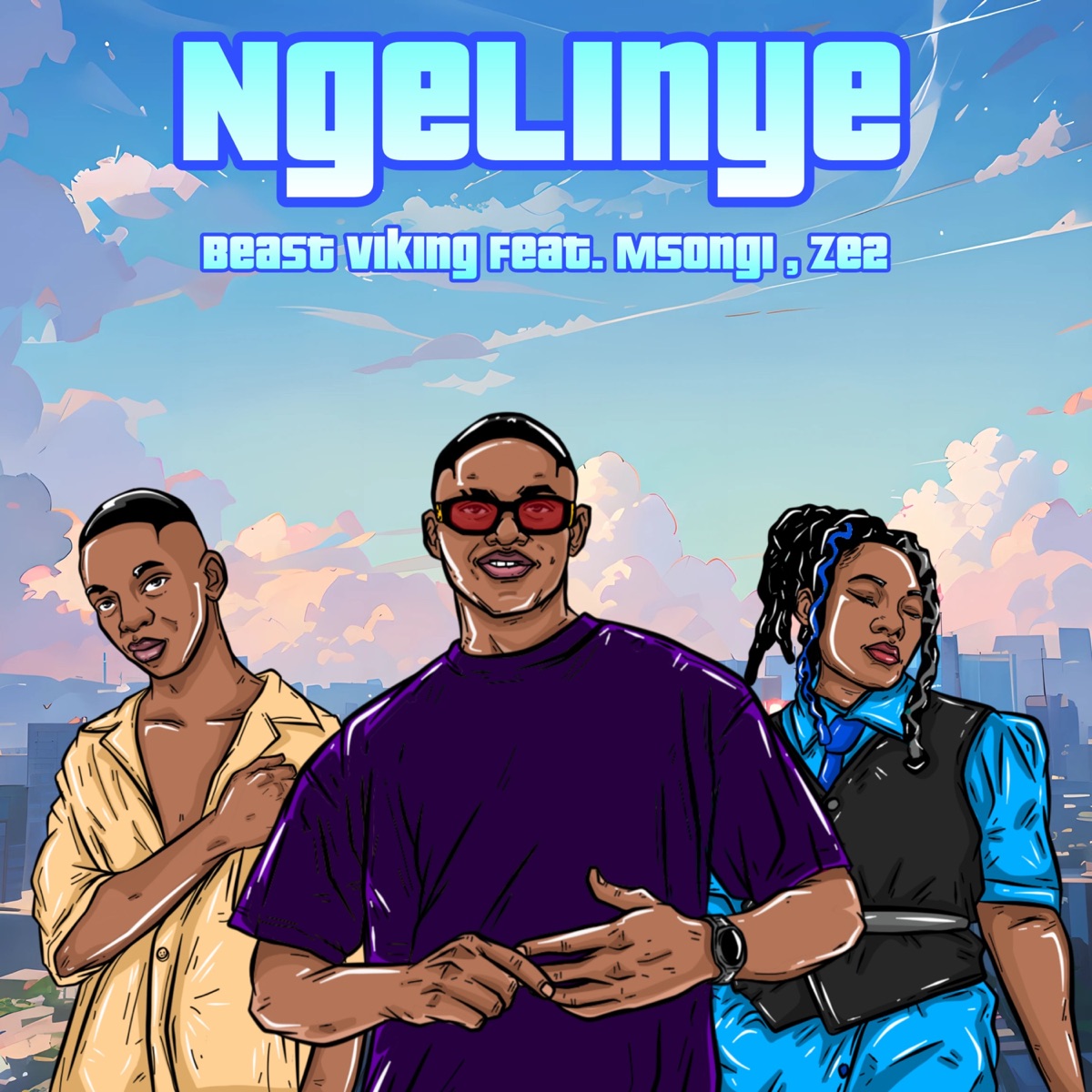 Ngelinye (feat. Msongi & Ze2) - Single by Beast Viking album cover