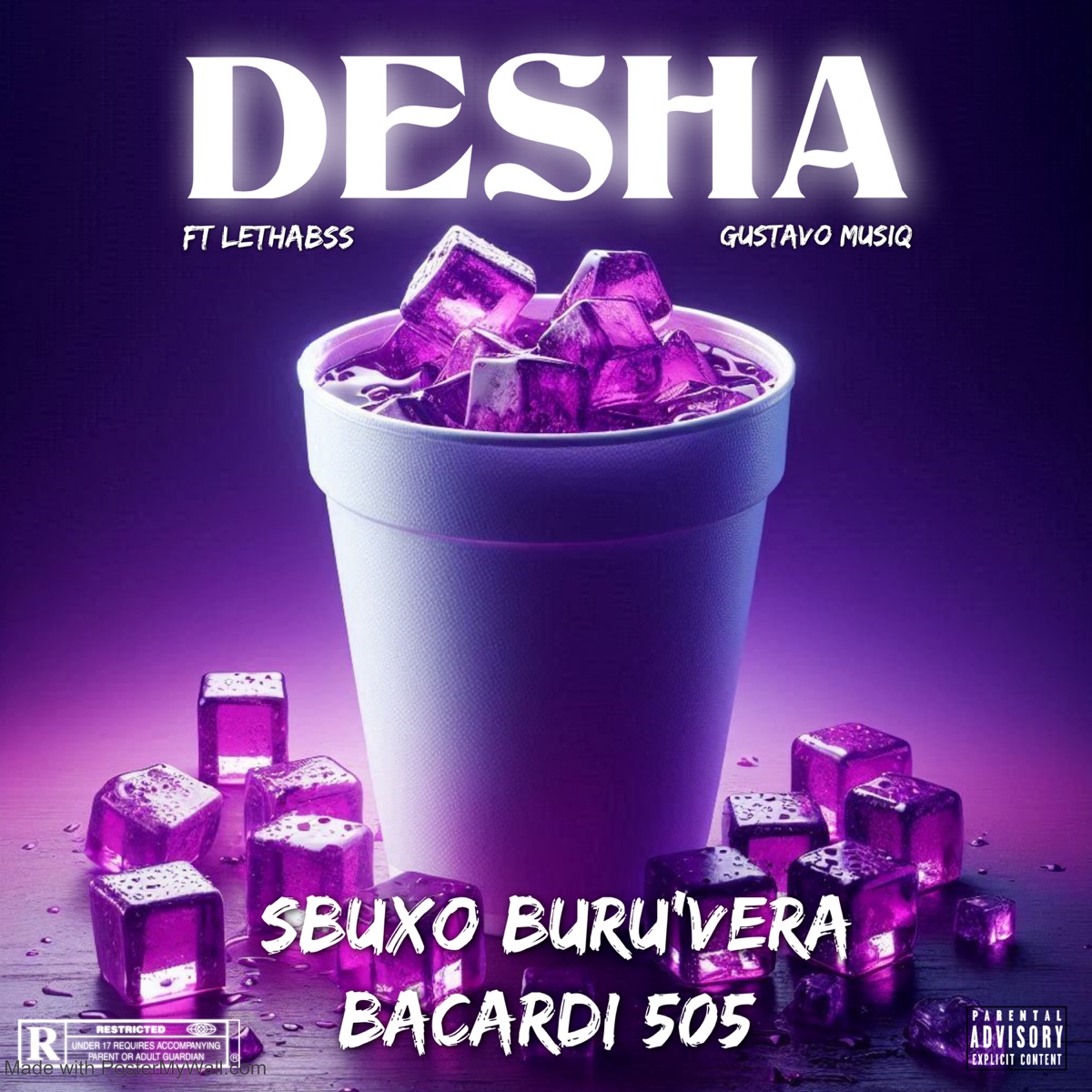 Desha (feat. Gustavo Musiq & Lethabss) - Single by sbuxo, Buru'Vera & Gontse Swartz album cover
