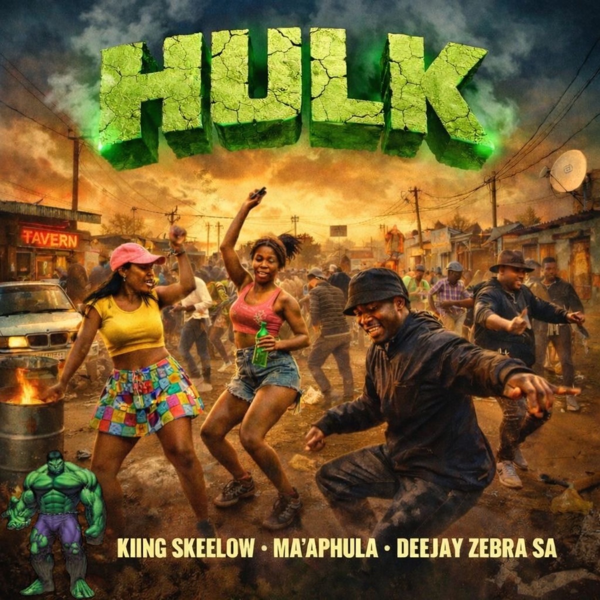 Hulk - Single by Kiing Skeelow, Ma’Aphula & Deejay Zebra SA album cover