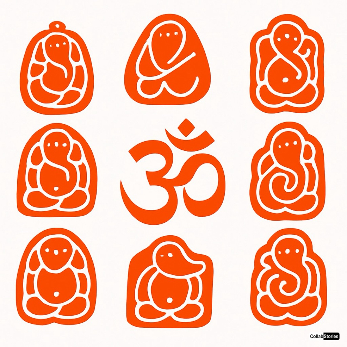 Shree Ashtavinayak Ganesh Darshan (spiritual vibes chant) [feat. Raman Pujari, SHRADHA JOSHI, Amruta Kulkarni, Shirish Kulkarni, Avadhut Pujari, Kailas Pujari & Jay Pujari] - Single by CollabStories Collective album cover