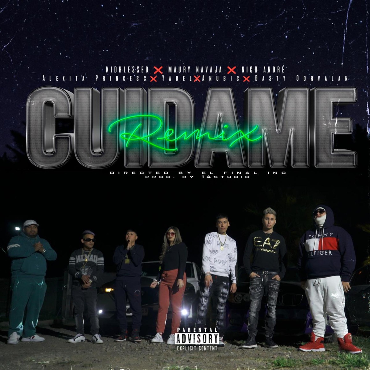 CUIDAME-REMIX (feat. Alexita Princess, Maury Navaja, Yabel, Anubis el R, Basty Corvalan & Nico Andrè) - Single by Kidblessed album cover