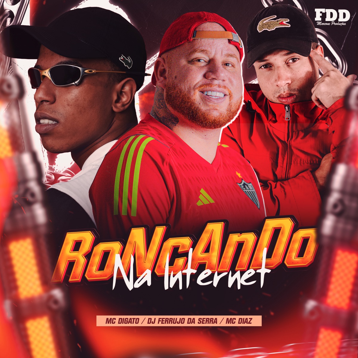 Roncando na Internet - Single by MC Diaz, MC Digato & DJ Ferrujo da Serra album cover