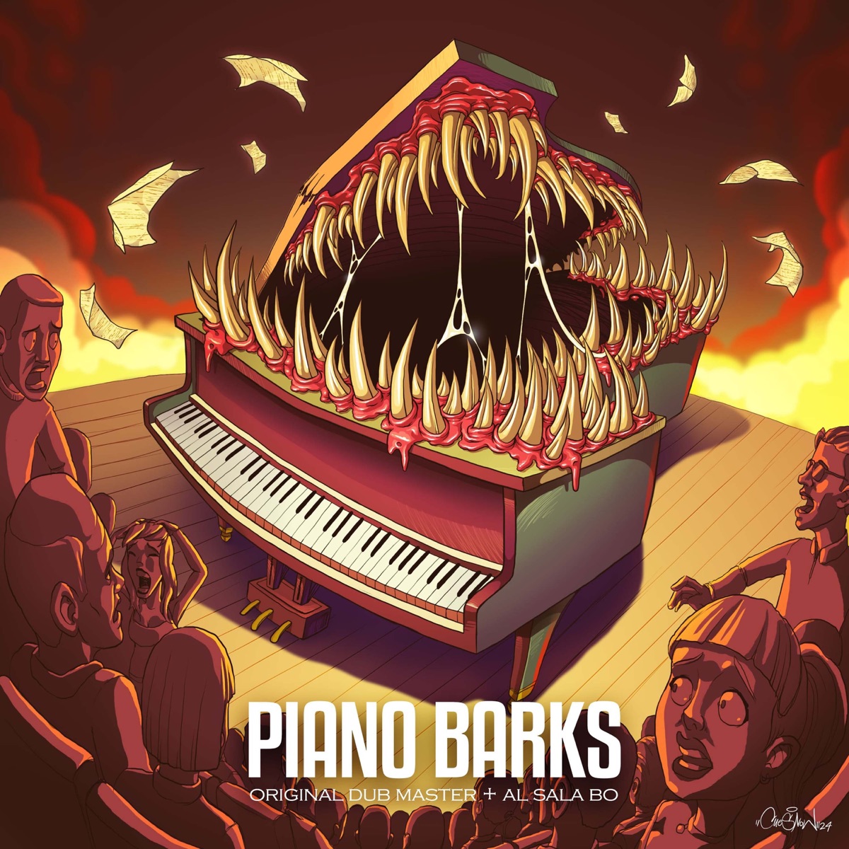 Piano Barks - EP by Original Dub Master & Al Sala Bo album cover