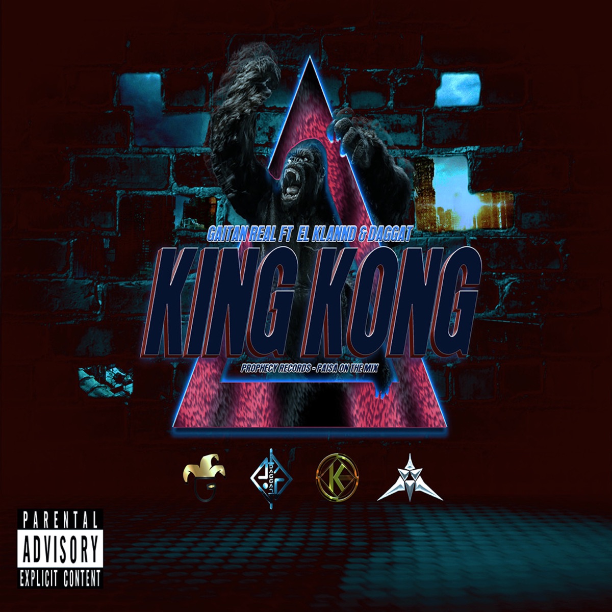 King kong (feat. klannd & Daggat) - Single by Gaitan Real album cover
