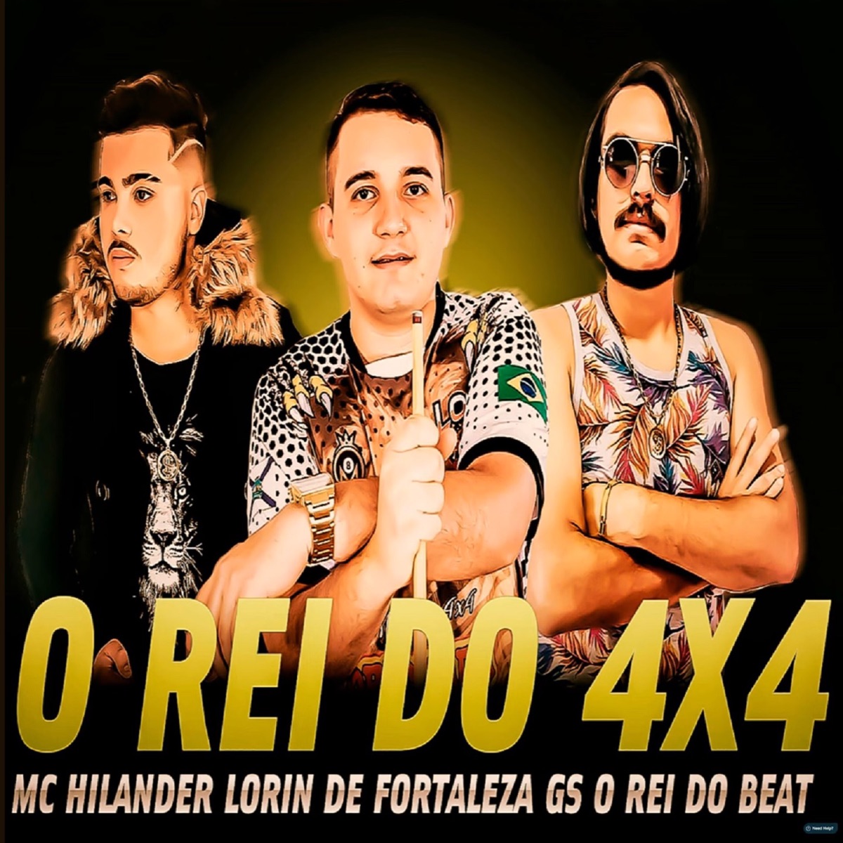 O Rei do 4x4 (Bregafunk) - Single by GS O Rei do Beat, MC Hilander & Lorin de Fortaleza album cover