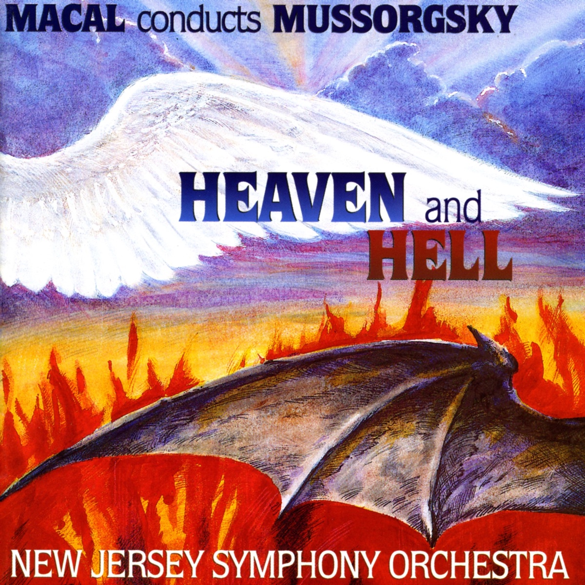 Heaven and Hell: Mussorgsky by New Jersey Symphony Orchestra, Zdeněk Mácal & Westminster Symphonic Choir album cover