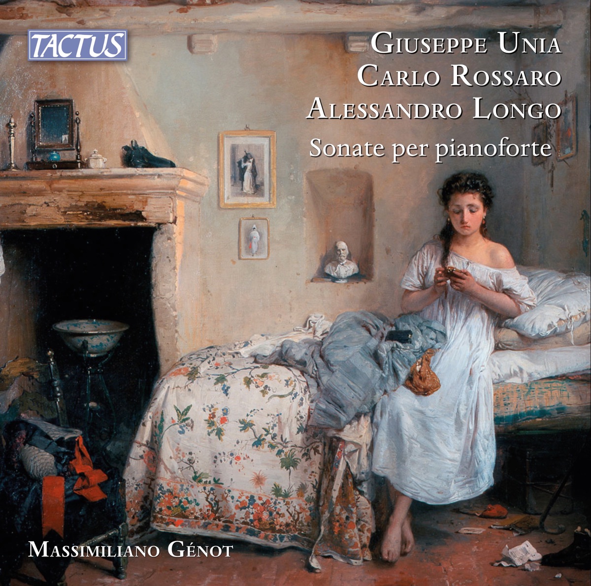 Unia, Rossaro & Longo: Sonate per pianoforte by Massimiliano Génot album cover