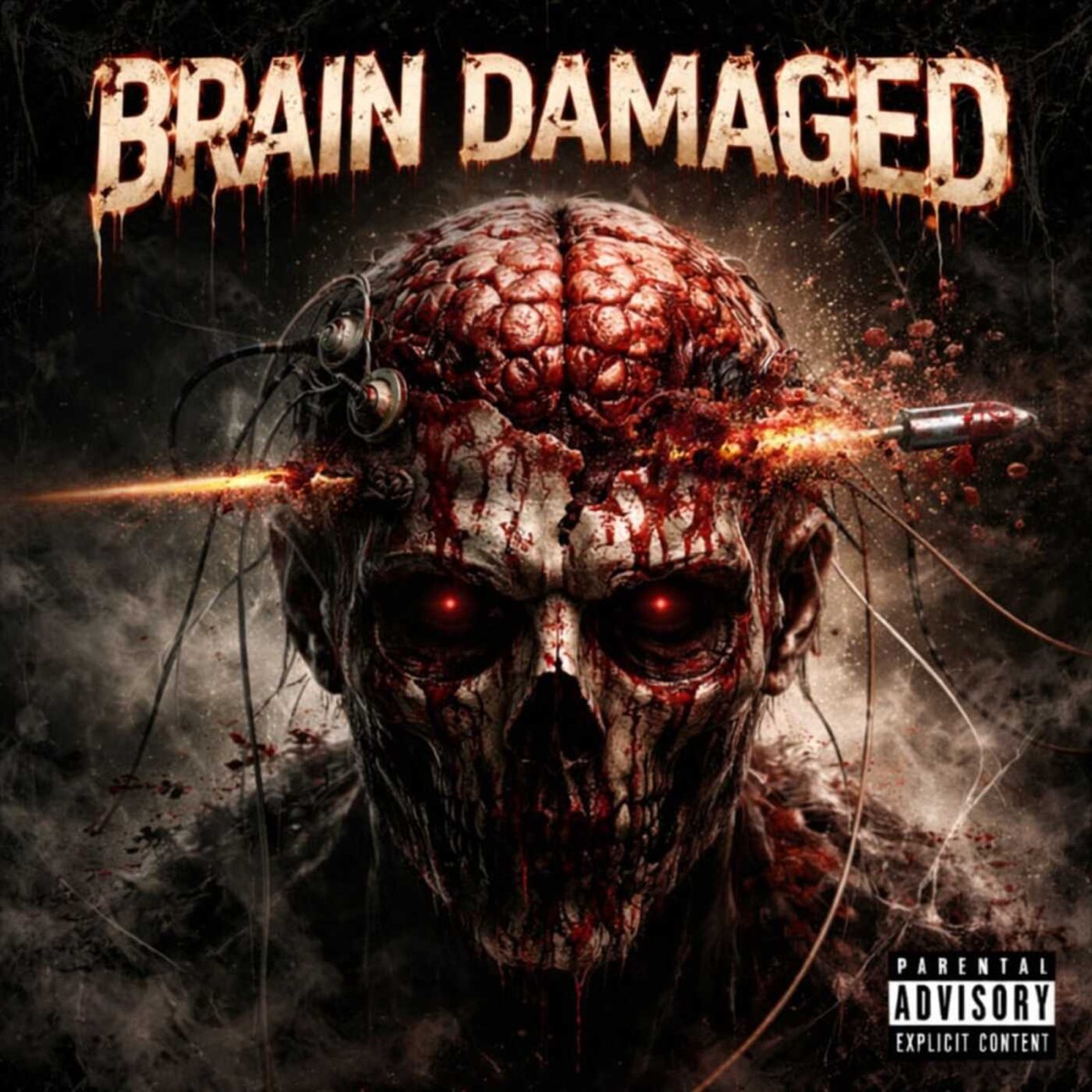 Brain damaged (feat. CR) - Single by Javascript album cover