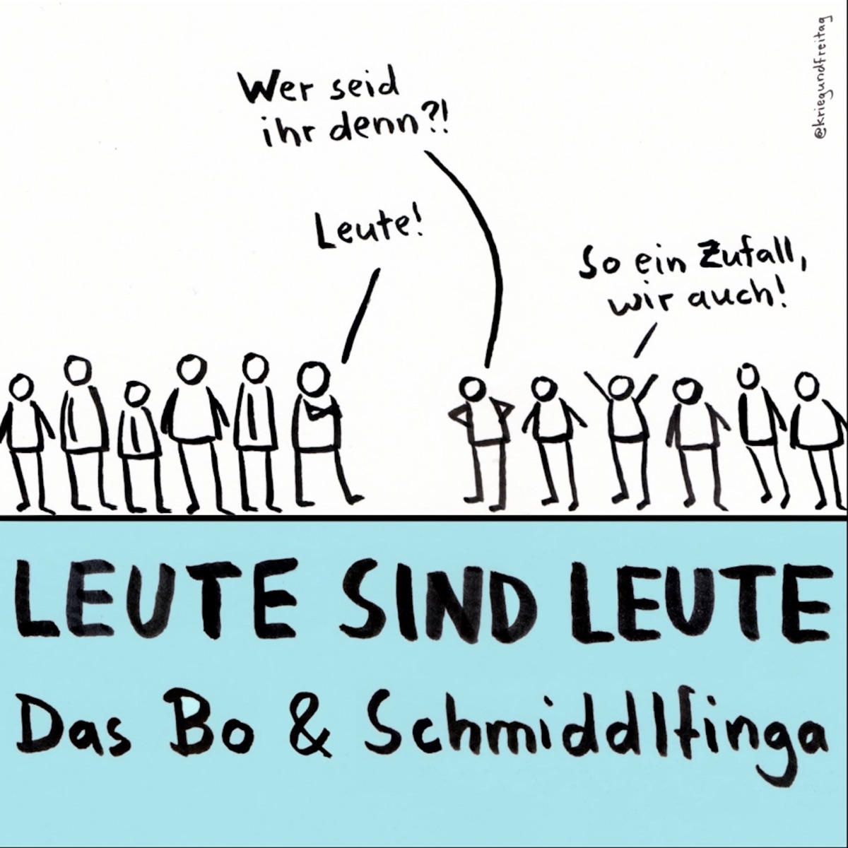 Leute sind LEute - Single by Das Bo & Schmiddlfinga album cover