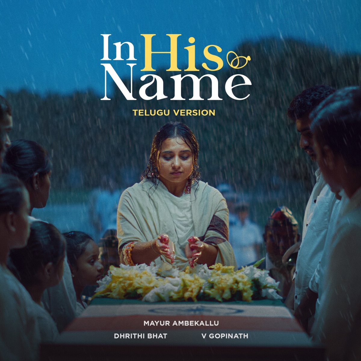 In His Name (Telugu Version) - Single by Mayur Ambekallu, Dhrithi Bhat & V Gopinath album cover
