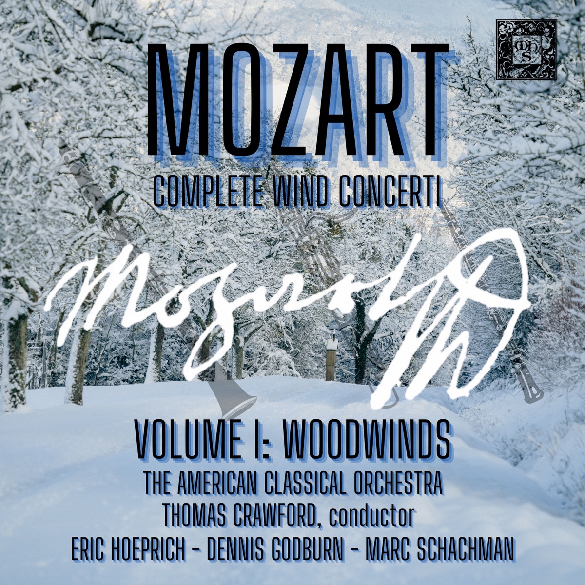 Mozart: Complete Wind Concerti, Volume 1- Woodwind by Eric Hoeprich, Dennis Godburn, Marc Schachman, Orchestra Of The Old Fairfield Academy & Thomas Crawford album cover