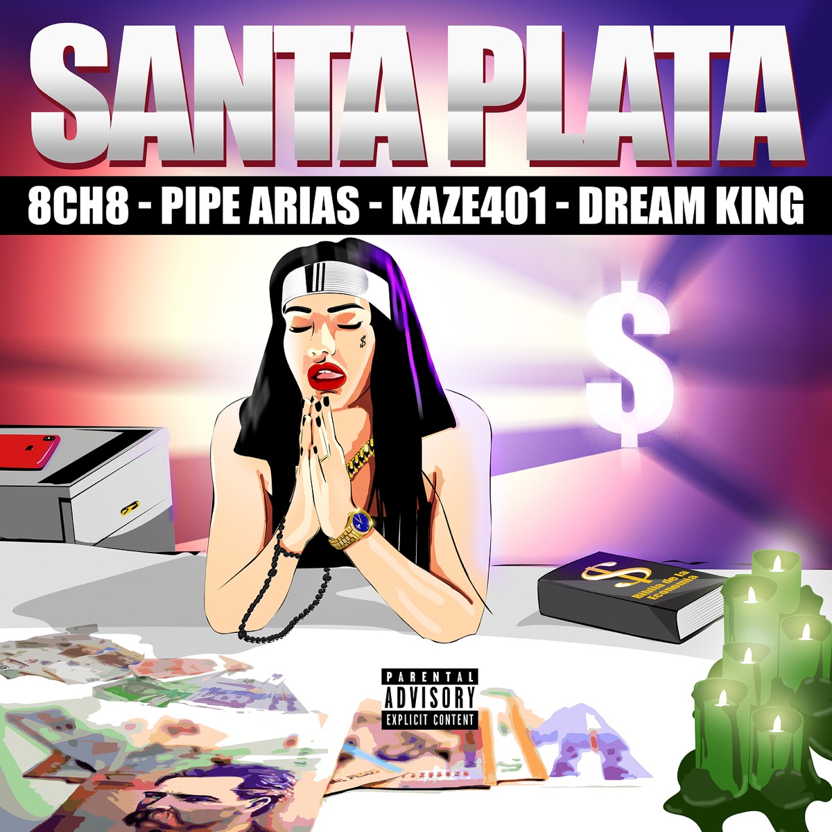Santa Plata (feat. Kaze401, Dream King & Pipe Arias) - Single by 8ch8 album cover