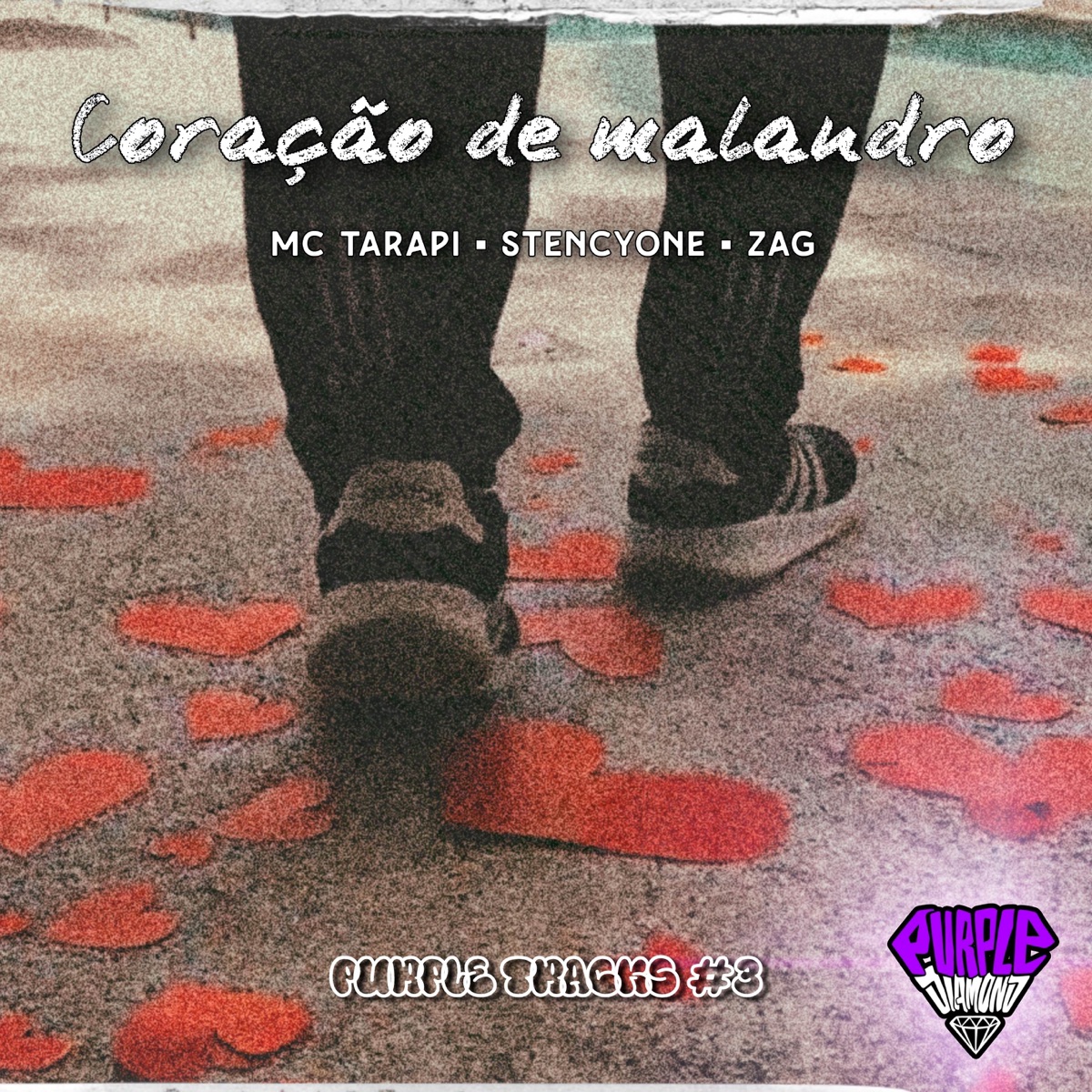 Coração de malandro (Purple Tracks #3) - Single by ZAG, Stencyone & Mc Tarapi album cover