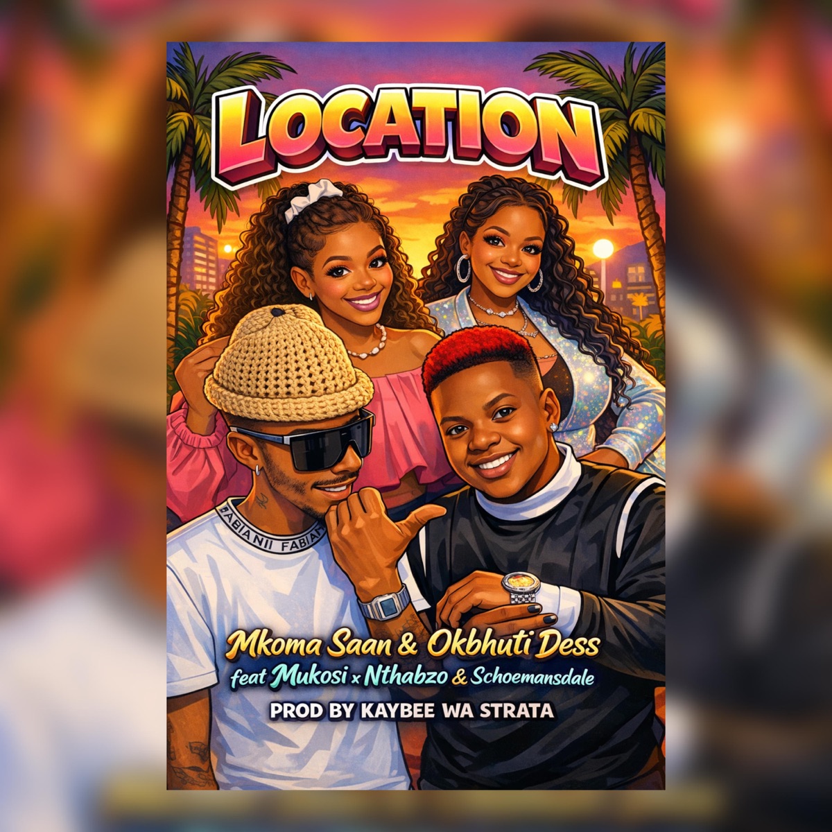 Mpheng Location (feat. Kaybee wa straata, Mukosi, Mkoma Saan, Nthabzo the queen & Schoemansdal) - Single by Okbhuti Dess album cover
