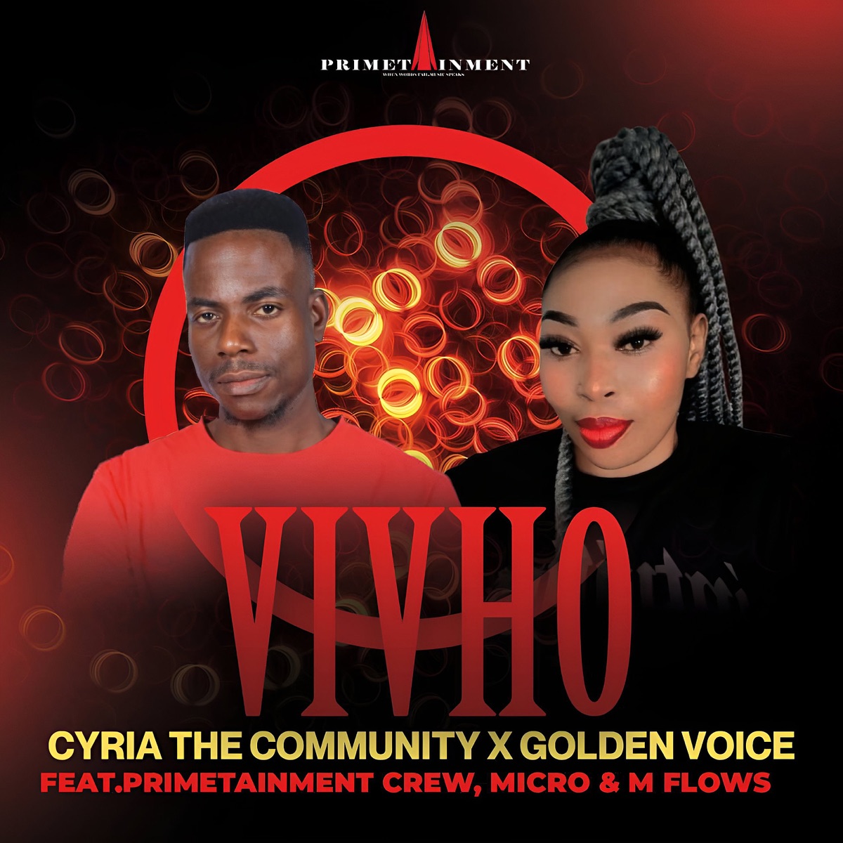 Vivho (feat. Primetainment Crew, Micro & M Flows) - Single by Cyria the community & Golden Voice album cover