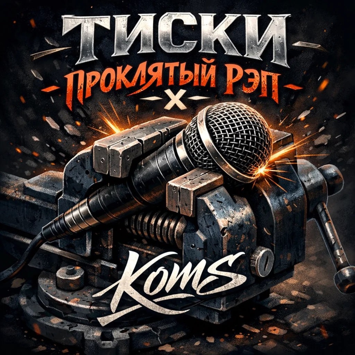 Тиски - Single by ПРОКЛЯТЫЙ РЭП & KOMS album cover