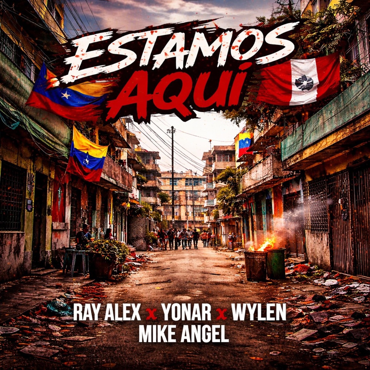 Estamos Aquí (feat. Yonar Oficial, Wylen & Mike Angel) - Single by Ray Alex album cover