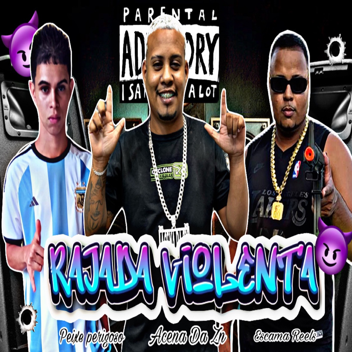 Rajada Violenta - Single by Acena Da Zn, PEIXE PERIGOSO & Escama Reels album cover