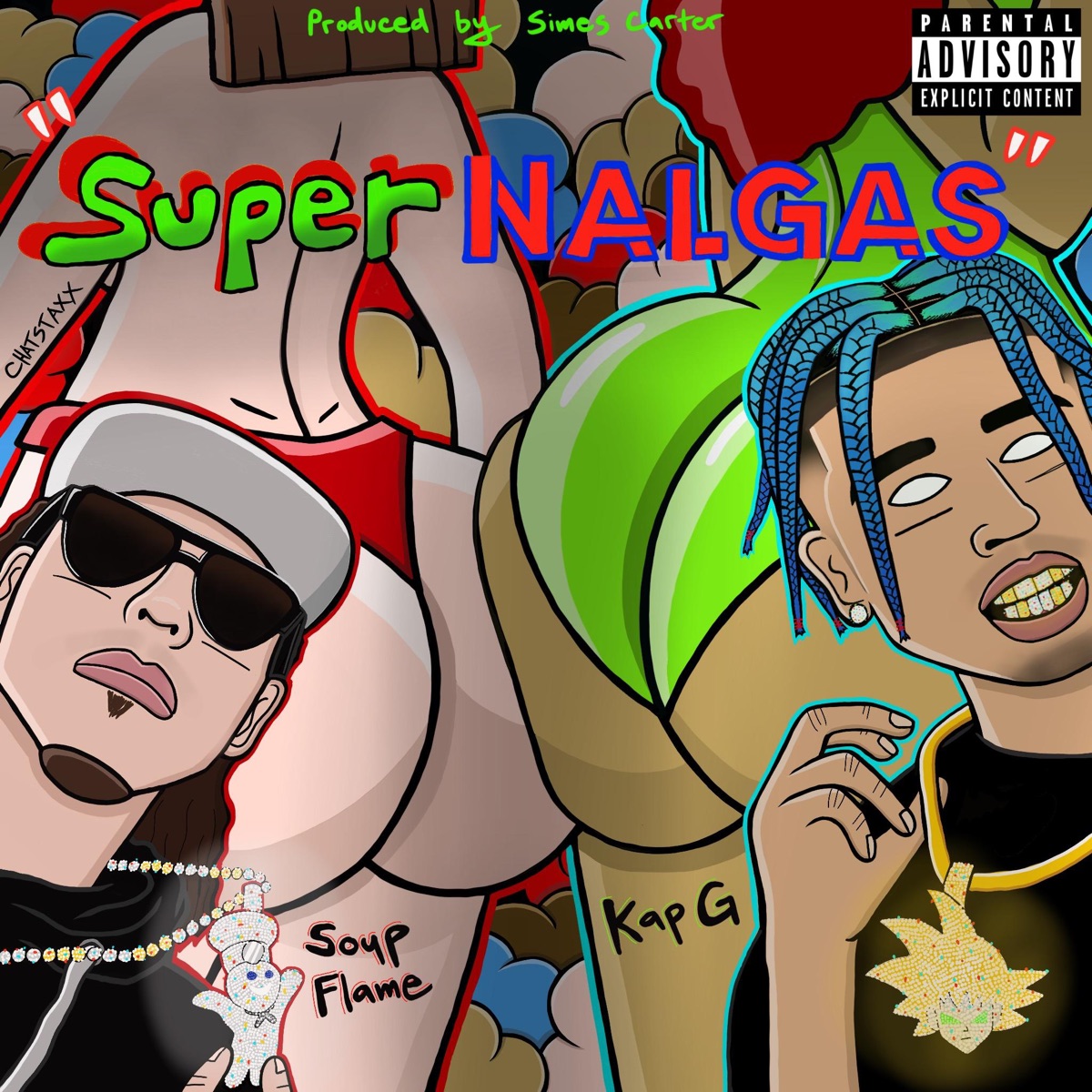 Super Nalgas (feat. Kap G) - Single by Soup Flame album cover