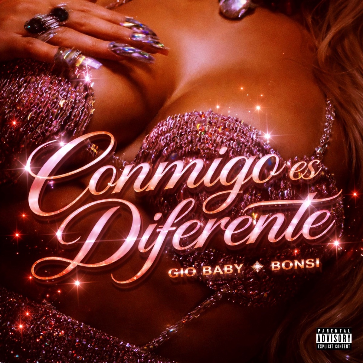 CONMIGO ES DIFERENTE - Single by Gio Baby & Bonsi album cover