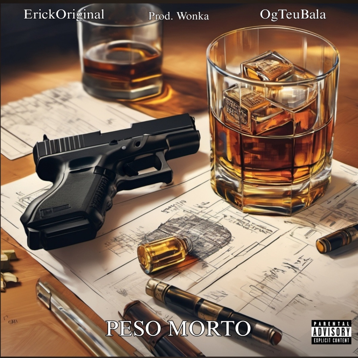 Peso Morto - Single by OgTeuBala & ErickOriginal album cover