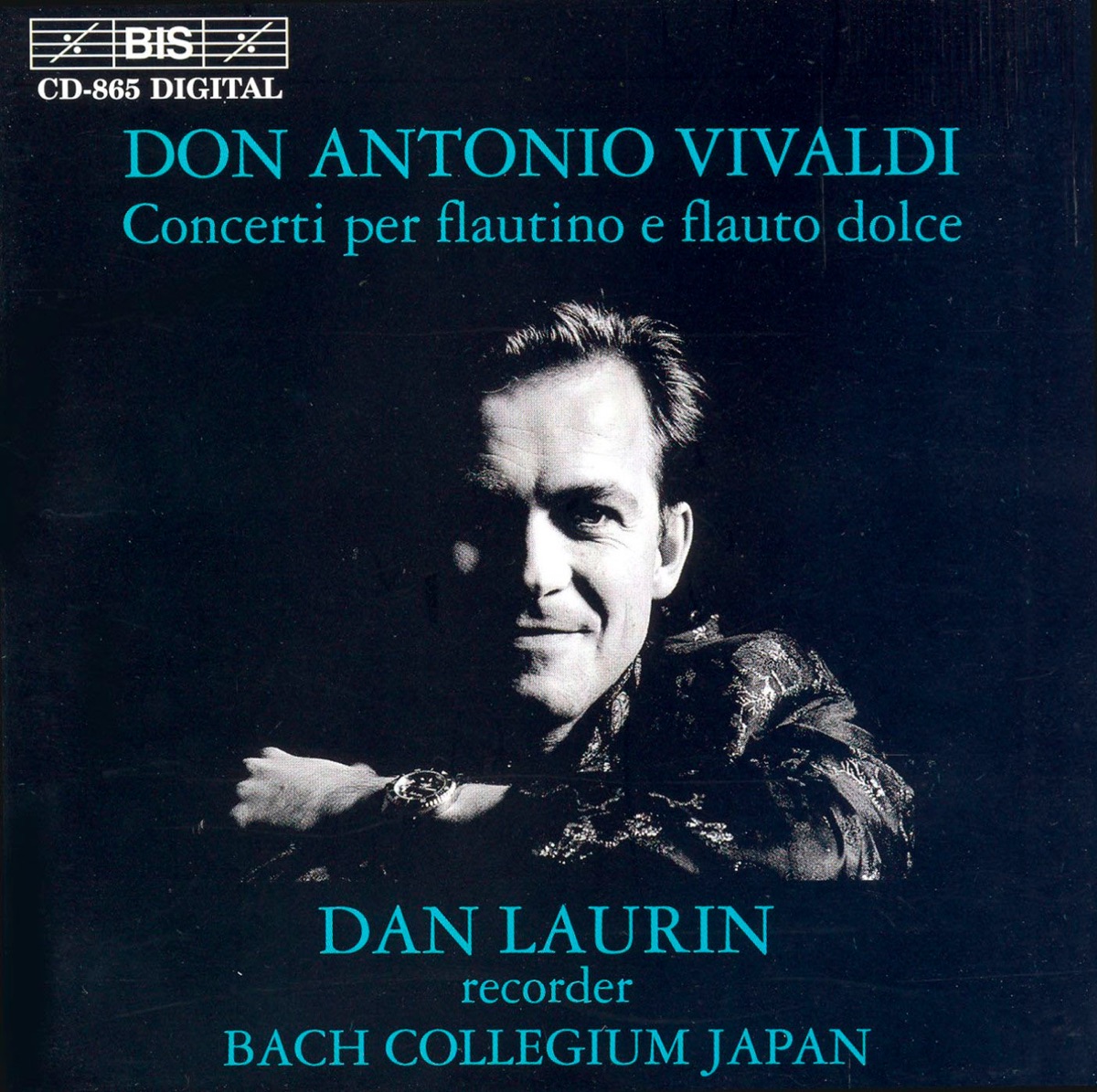 Vivaldi: Recorder Concertos by Dan Laurin & Bach Collegium Japan album cover