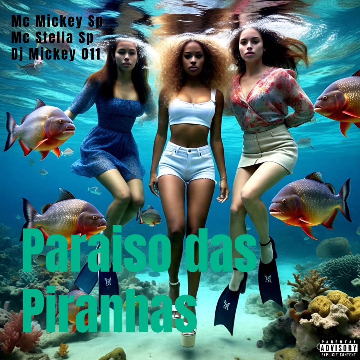 Paraíso das Piranhas (feat. Dj Mickey 011) - Single by Mc Mickey Sp & Mc Stella Sp album cover