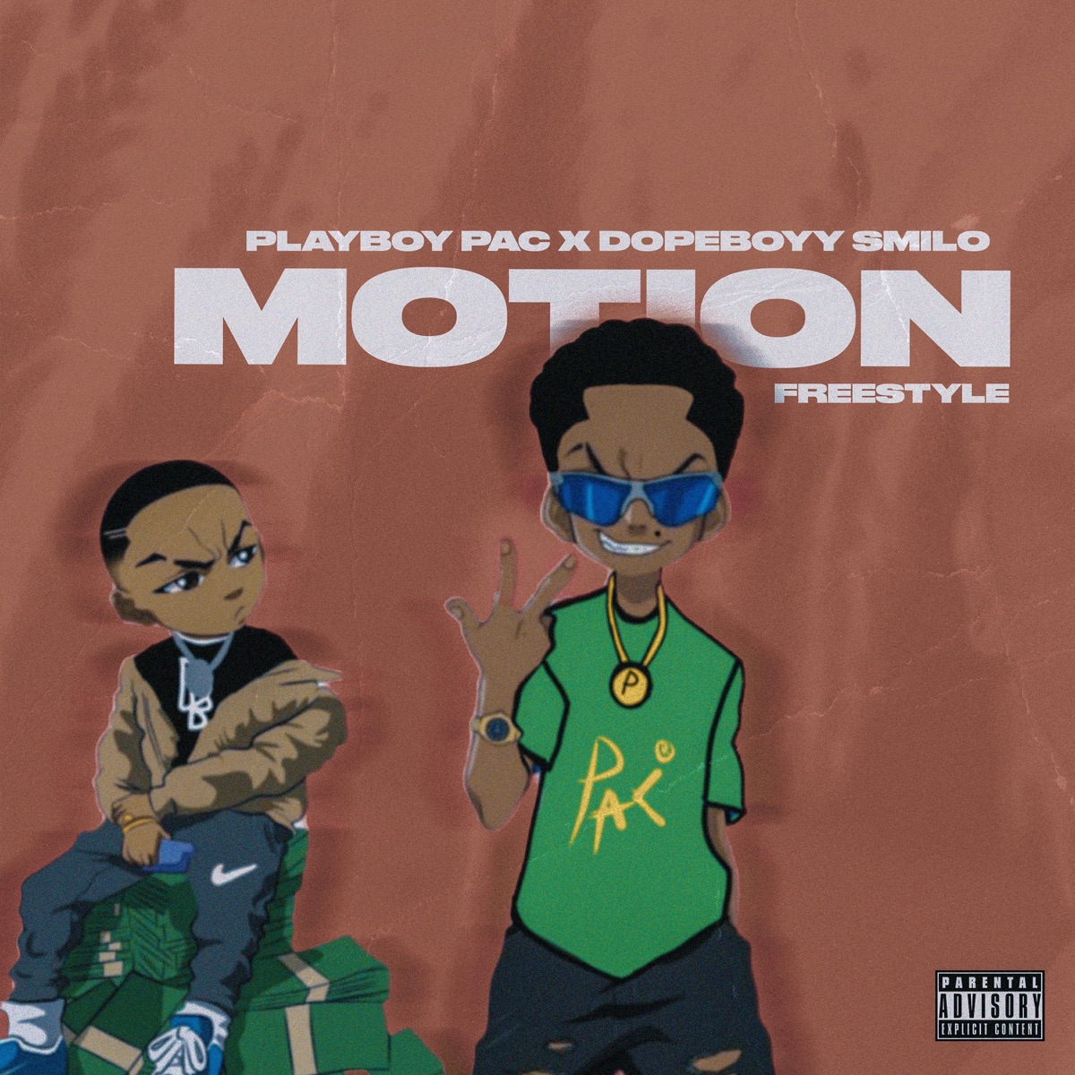 MOTION FREESTYLE - Single by Playboy Pac & Dopeboyy Smilo album cover