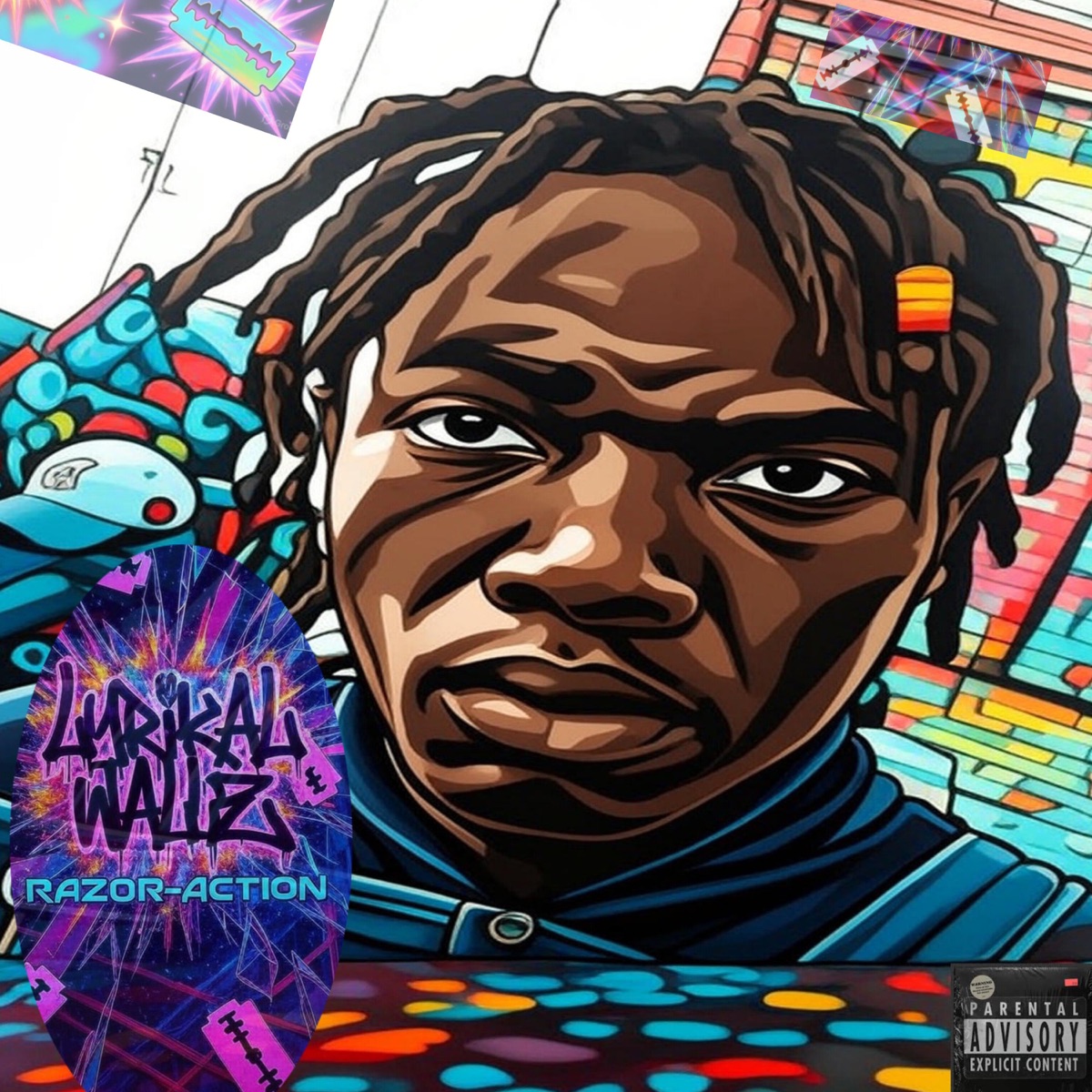 RazoR-ActioN (Mixtape) by Lyrikal Wallz album cover