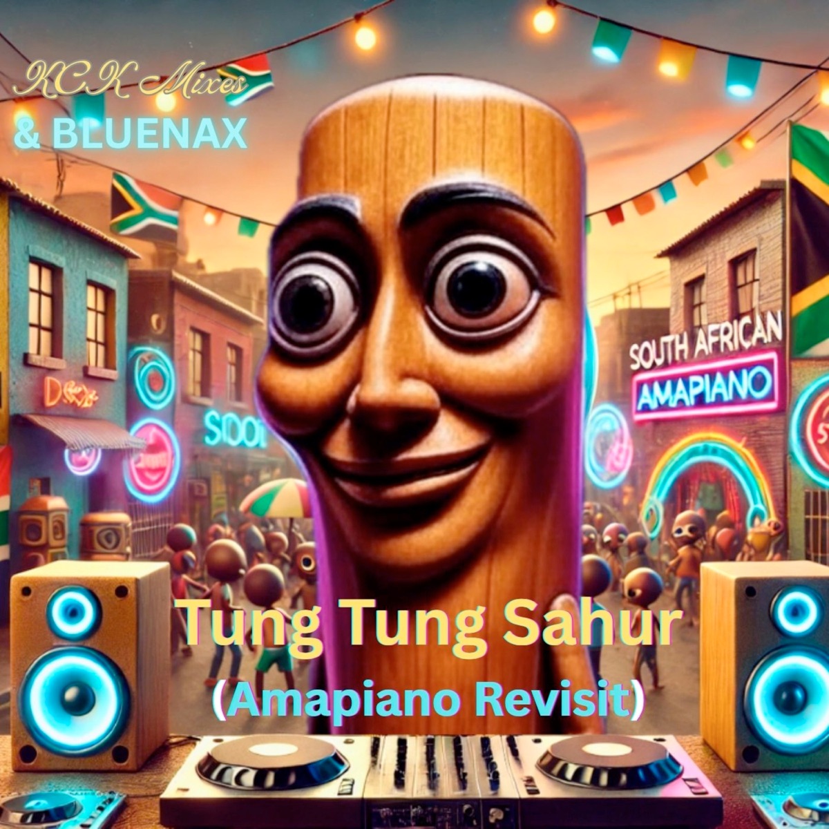 Tung Tung Sahur (Amapiano Revisit) - Single by Bluenax & KCK Mixes album cover